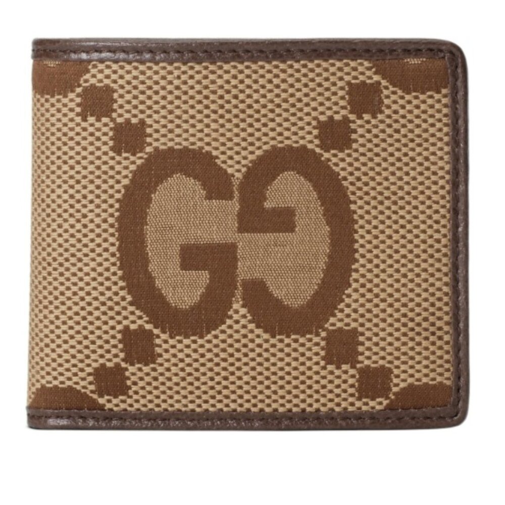 Gucci Jumbo GG Beige/Ebony Bi-fold Wallet 699308